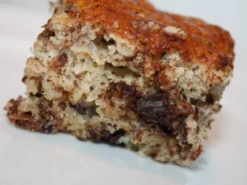 Banankage med chokolade og nødder, billede 1