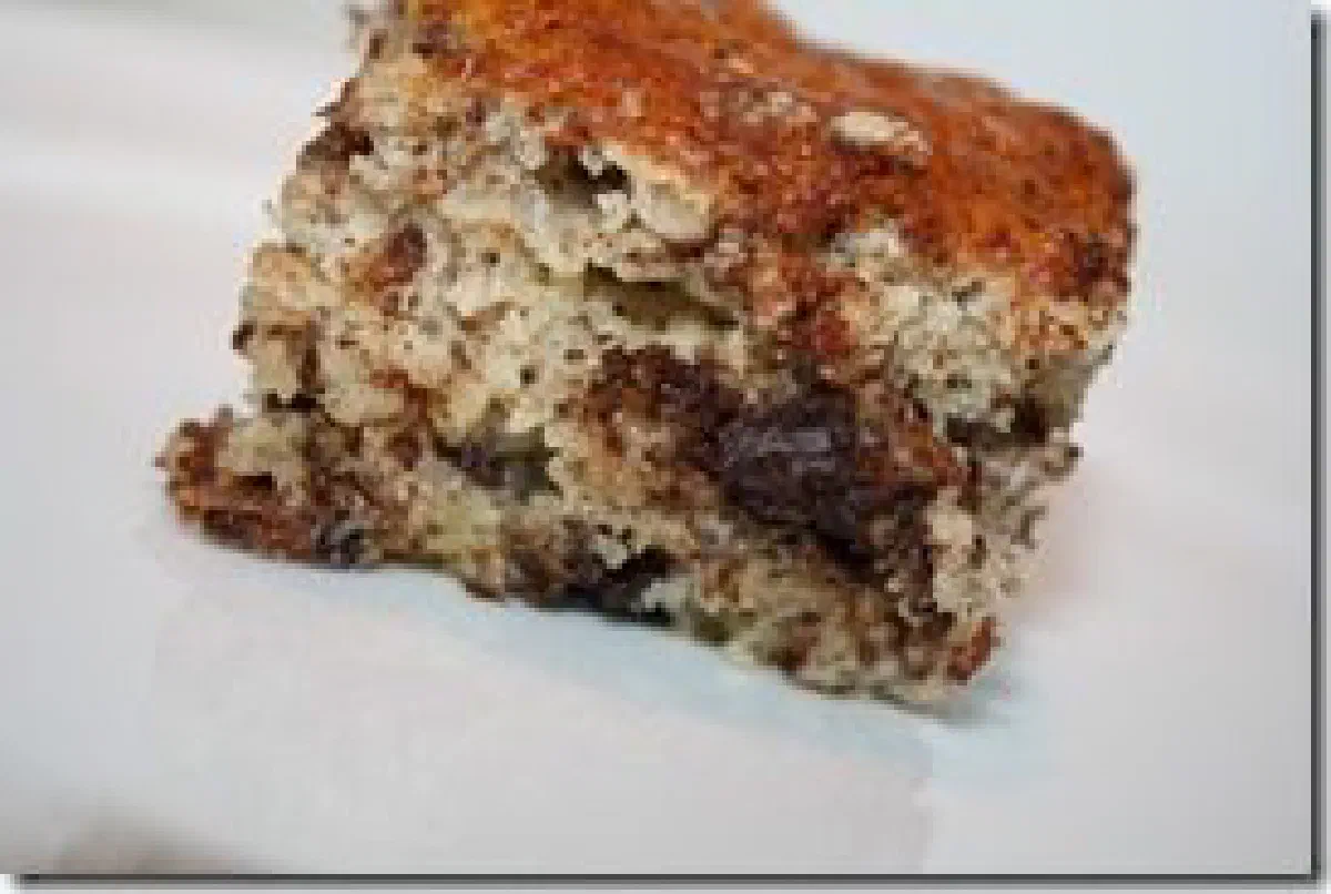 Banankage med chokoladestykker