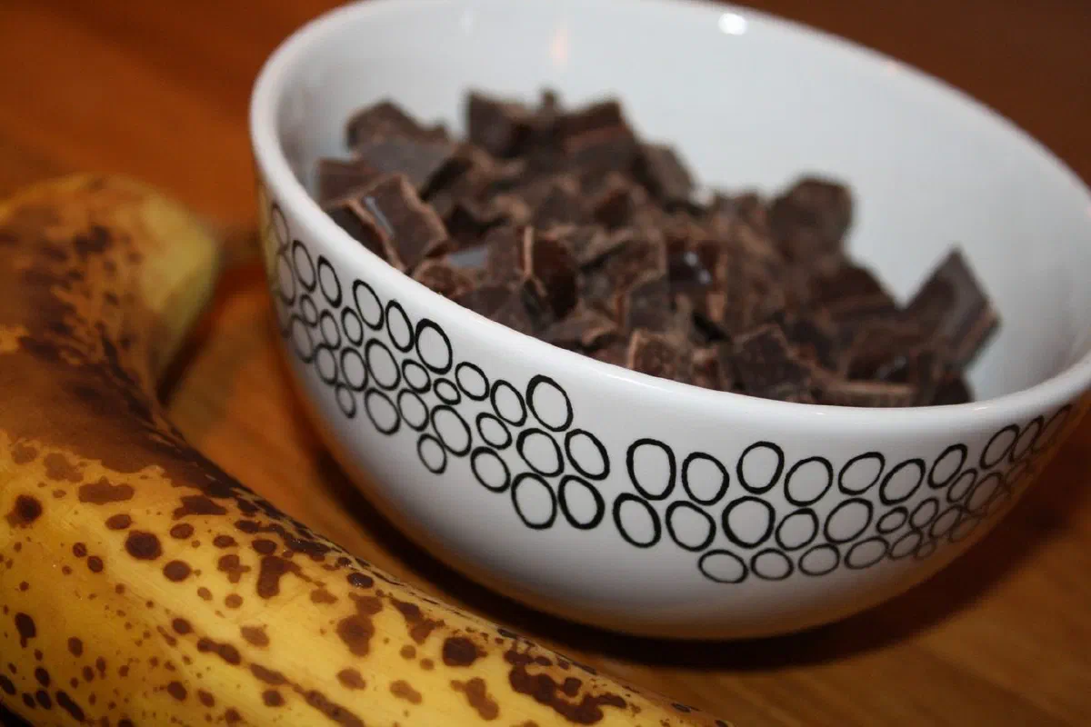 Bananmuffins med chokoladestykker