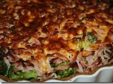 Broccolitærte med skinke, billede 6