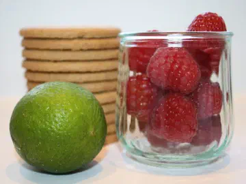 Cheesecake med hindbær og lime, billede 1