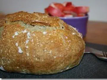 Grydebrød med rugmel - Verdens letteste brød, billede 5