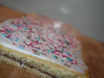 Hindbærsnitter – hvor marmeladen bages med, billede 4