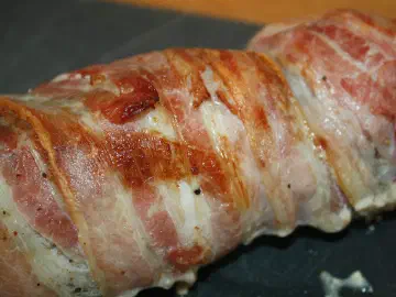 Mørbrad med pikantost og bacon, billede 4