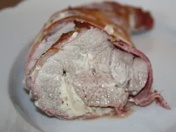 Mørbrad med pikantost og bacon, billede 5