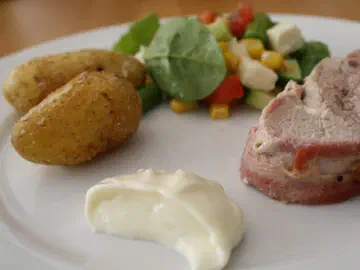 Mørbrad med pikantost og bacon, billede 6