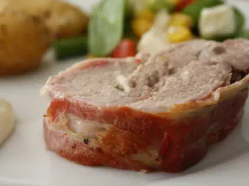 Mørbrad med pikantost og bacon, billede 7
