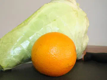 Spidskålssalat med appelsin, billede 1